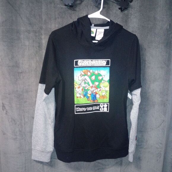 Super Mario Bros Hoodie Size XXL NWT - Picture 2 of 7